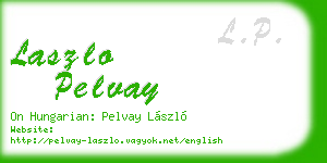 laszlo pelvay business card